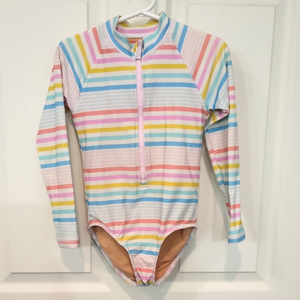 Crewcuts Long Sleeve Rash Guard Swimsuit Size 4-5